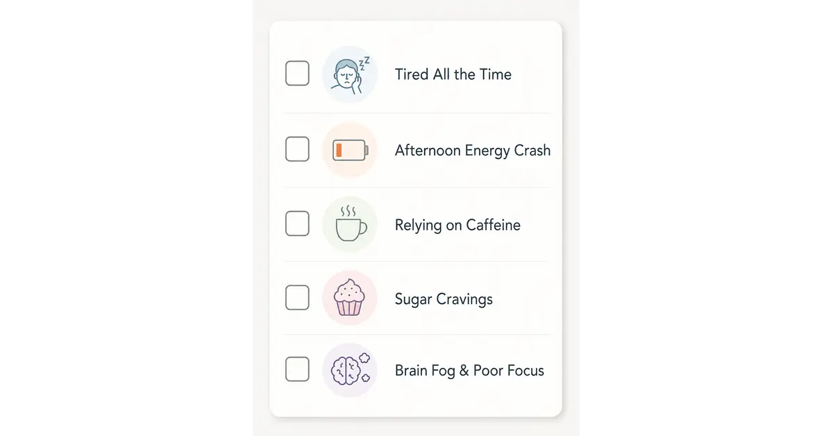 Checklist of signs your diet may be causing your fatigue
